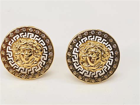 aretes de hombre versace|Pendientes para hombre .